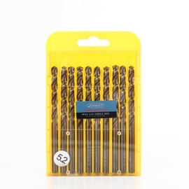 JOVANT 10 pieces 13/64 inch (5.2 mm) cobalt drill bit, M35 HSS high-speed steel for drills/screwdrivers, stainless steel high-performance twist drill bits