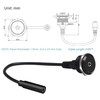 YiKaiEn 3.5mm TRS Female to Female Audio Adapter - Threaded