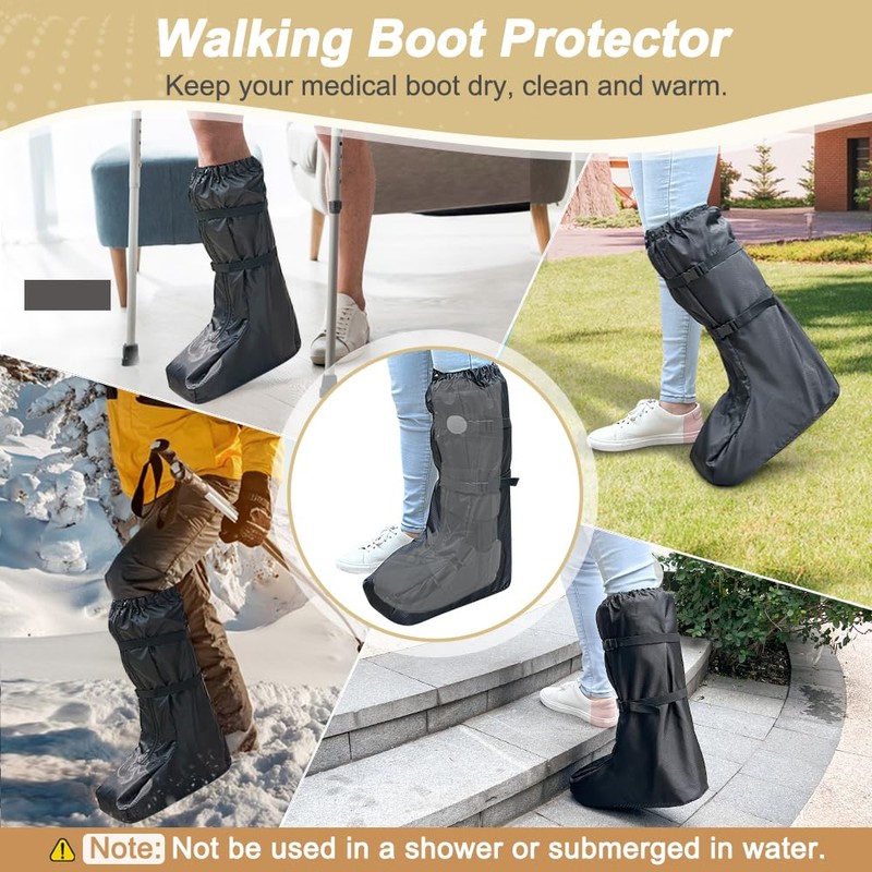 ECISZ Walking Boot Cover Medical Cast Boot Fracture Tall Walking