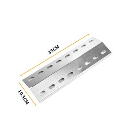 GFTIME 35 x 10.5 cm Stainless Steel Burner Cover Replacement Parts Heating Plate for Landmann and Other Grill Models, Flame Distributor Heat Shield Accessories, Pack of 3