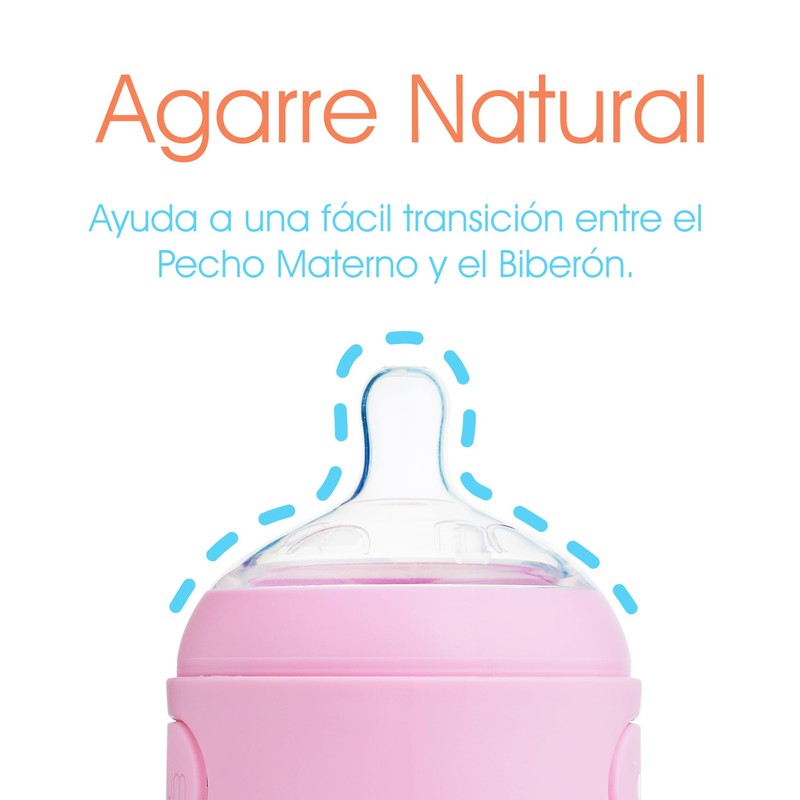 PopYum - Biberón anticólicos para bebé para preparar, mezclar y