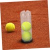 Gatuida 4pcs Transparent Tennis Ball Holder Portable PVC Container for