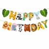 ParPix Jungle Birthday Garland, Safari Decoration Happy Birthday Banner, Birthday