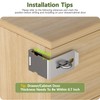 Anobeyi Door Hasp Latch, 90 Degree Padlock Hasp Lock, 304