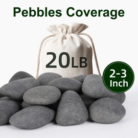 Rahato 20 lbs Rocks for Outdoor Landscaping, 2"-3" Aquarium Rocks for Fish Tank, Natural Decorative Garden Stone for Plants, Flower Pots, Vase, Walkways, Yard