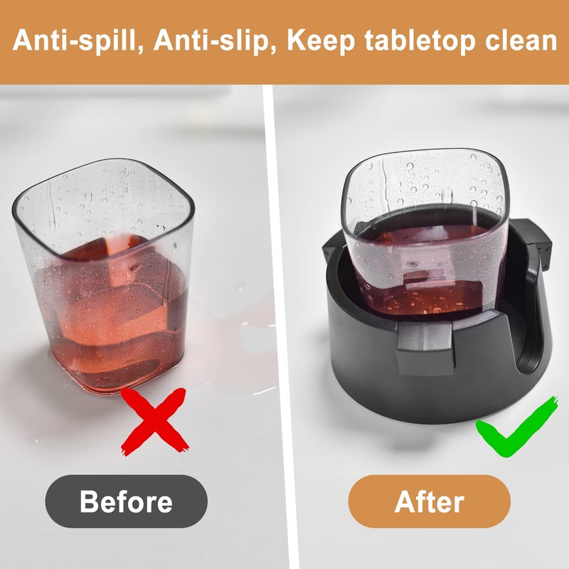 Samhe Anti-Spill Cup Holder Adjustable Desk Drink Holder Non-Tipping Table
