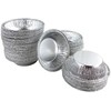 pactogo 3" Disposable Aluminium Foil Tart Pans Mini Silver Baking