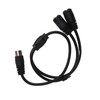 DIN 4PIN to 2DIN 4PIN Adapter Cable Professional Male to