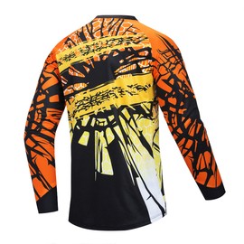 Men's Racing Shirts Summer Motocross Jersey Bicycle Sportswear MTB Jersey Long Sleeve Mountain Bike Clothes