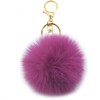 Unpafcxddyig Pom Pom Keychain Artificial Fur Puff Ball Keychains Fluffy