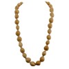 Hawaiian Lei Necklace of Blonde Kukui Nuts