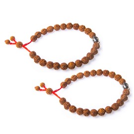 Wonder Care Rudra Buddha Meditation Beads Rakhi Bracelet for Brother | Balancing Wrist Band Unisex Adjustable Rakhi Bracelet Gift (Pack of 2)