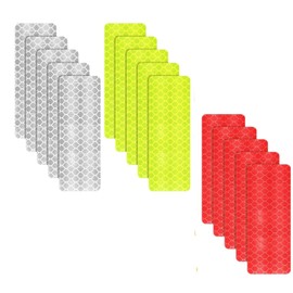 30 cintas reflectantes de Seguridad al aire libre, pegatinas reflectantes de advertencia para el reflector del coche, calcomanías impermeables reflectantes para vehículos, bicicletas, motocicletas