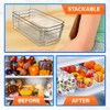 Lifemaster 10-Piece Stackable Refrigerator Bin Organizer Set with Easy Grip