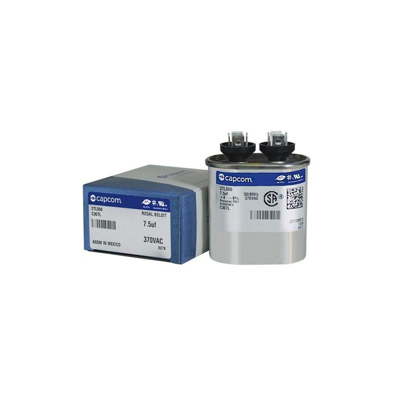 Z97F9001-7.5 uf MFD 370 Volt VAC - GE Oval Run