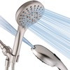 BRIGHT SHOWERS High Pressure Shower Head with Handheld, 9 Spray
