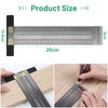 LALAGO Marking Ruler Stainless Steel T-Hole, Ultra Precision Marking T