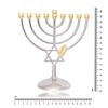 An Elegant Menorah with Star of David (Hanukkiah or Hanukkah