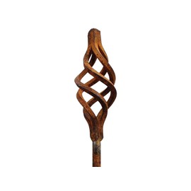 Metal Spiral Garden Stake - Designed to rust - Decorative Garden Stakes (Small - Pack of 3)