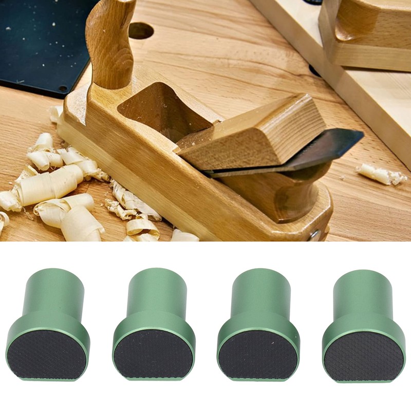 4Pcs 20mm Woodworking Bench Dogs Aluminum Alloy 2 Flat Sides