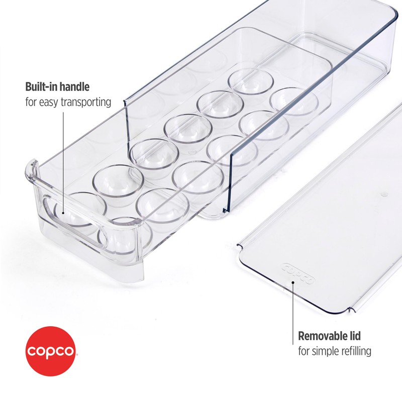 Copco Egg Storage Drawer with Removable Lid and Flat Top