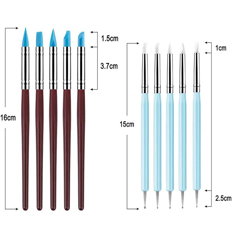 Yagugu Silicone Clay Sculpting Tool - 10Pcs Modeling Dotting Tool