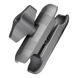 FANAUE Aluminum 20mm Ball Head Double Socket Arm Only Supports Installation of 20mm Ball Head Adapter, Connects Phone Clip and 20mm Ball Base and Can be Assembled Into Bike Motorcycle Phone Holder