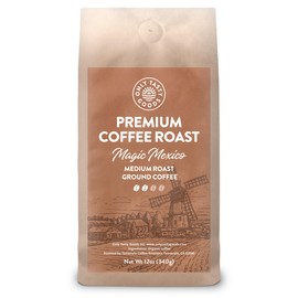 Magic Mexico Medium Roast Ground Coffee, Organic, Low Acid, GMO-Free, 12 oz.