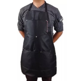 Benitez S.J.T. Mandil Barbero Vini Piel Delantal Estilista Practi Bolsas