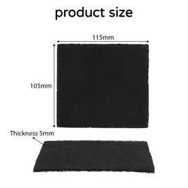 Pack of 9 Cat Litter Tray, Activated Carbon Filter, Replacement Filter for Cat Litter Tray, Black Carbon Odour Filter, Highly Absorbent Cat Litter Tray, Carbon Filter, Cat Litter Tray Container,