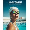 Wildley Swimming Goggles, No Leaking Swim Goggles for Adults Mirrored