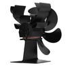 Wood Stove Fan 6 Blades Heat Powered Burning Fireplace Fan