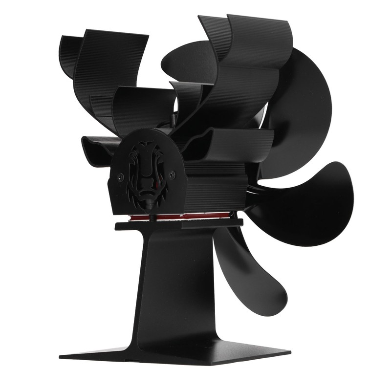 Wood Stove Fan 6 Blades Heat Powered Burning Fireplace Fan