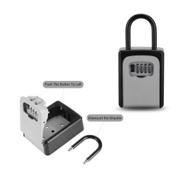FixtureDisplays Key Combination Lock box Lock Box with Code Key Storage Combo Door Locker