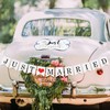 Tallew 4 Sets Just Married Car Decorations Ornate Magnets 12