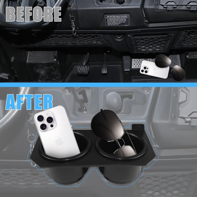 XATVXUTV Dash Cup Holder for Pioneer 1000 16-22, UTV Drink