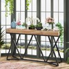 Tribesigns 55 Inches Console Table, Farmhouse Sofa Table Wood Entryway