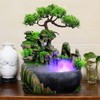 Rockery Stream Tabletop Fountain, Zen Meditation Indoor Waterfall Feature with