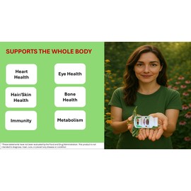 NatureMak Women's Daily Multivitamin Tablet for Adult, Multimineral Supplement with Vitamins A, B-Vitamins, D, E, and K. Supports Heart, Bone, Hair, Skin, Nails, and Immunity, 60 Count