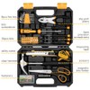 DEKOPRO General Household Hand Tool Kit with Plastic Toolbox Storage