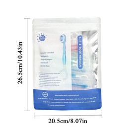 5 in 1 Mini Toothbrush & Floss & Tongue Scraper & Toothpick Set, 26pcs/pack Soft Bristles Toothbrush Set, Oral Care Tool for Travel, Business Trip, Mouth Hygiene Kit:_Mint_26pcs/pack