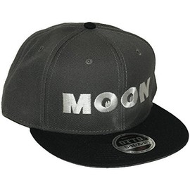 MOONEYES ムーンアイズ MOON ウールフラットバイザーキャップ 帽子 バイク用 オートバイ用 チャコール フリーサイズ CM-115 CB (チャコール/ブラック)