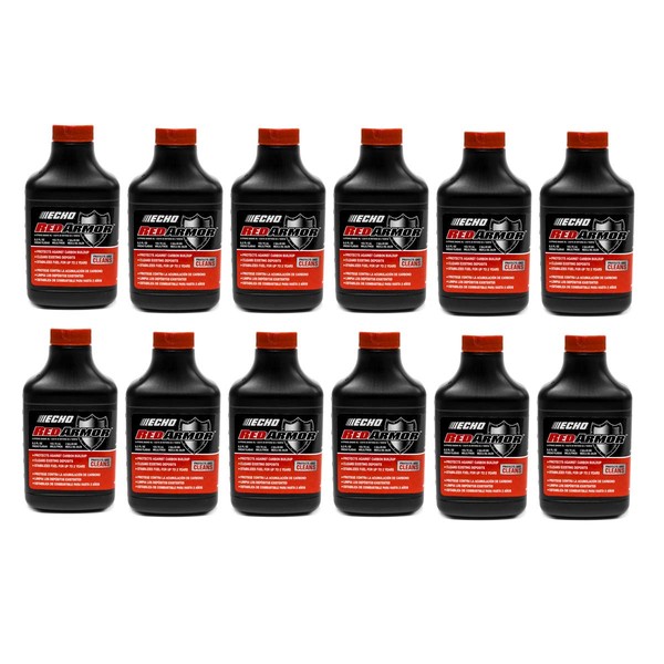 Echo (12) Genuine OEM Red Armor 2 Cycle Oil 2 Gallon Mix 50:1 6550002 5.2oz