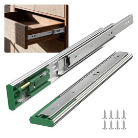 homdiy 6 Pairs 12 Inch Soft Close Drawer Slides, Heavy Duty Side Mount 100Lb Capacity Dresser Cabinet Rails, Full Extension Ball Bearing Cabinet Glides for Kitchen（12 Packs）