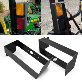 NeaLia Brush Light Guards, John Deere Tail Lights Guard Kit for 1025R 1023E 1026R 2025R, Heavy Duty Protection Bracket Compatible with JD Tractor ROPS Parts BLV10400 LVU32832 BLV10319 Replacement