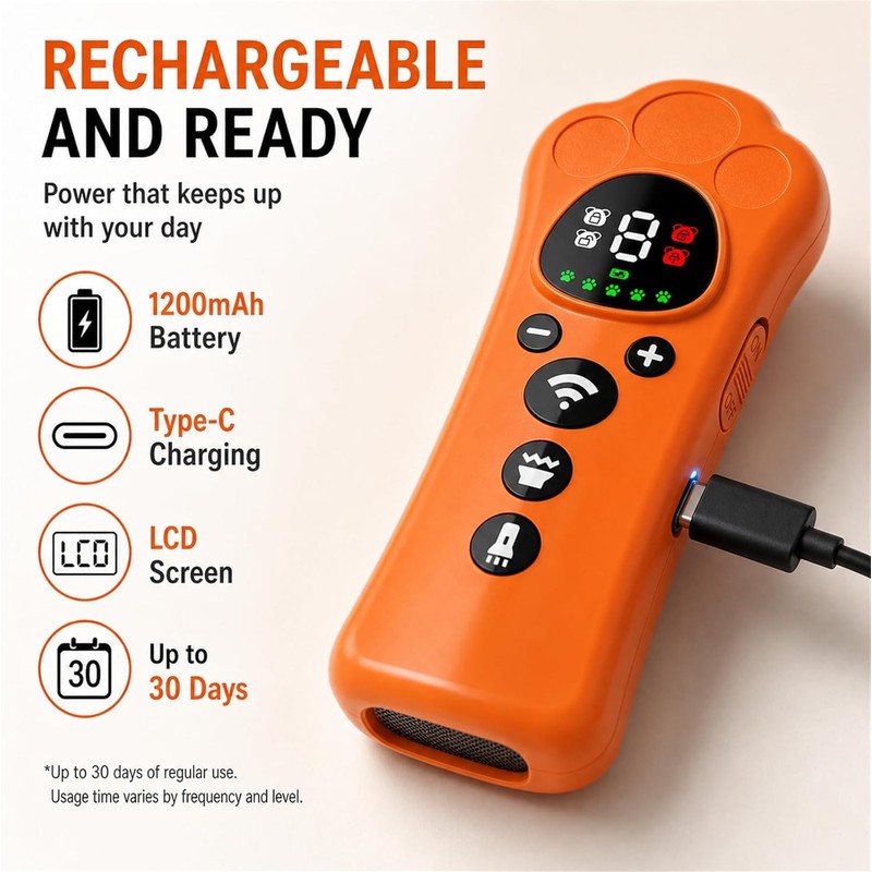 QREIHLPY 2026 Upgraded Dog Bark Deterrent Devices with 10 Adjustable