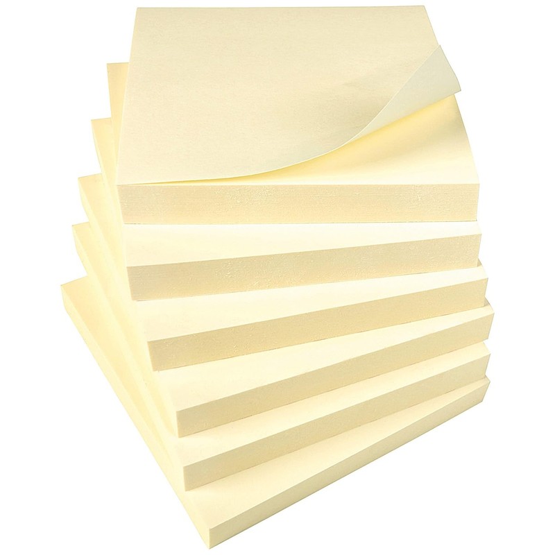 Q-Connect Quick Notes 76 x 76mm Yellow (12 Pack) KF10502