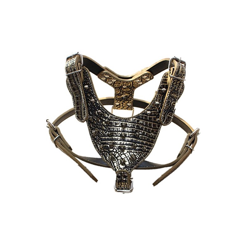 Haoyueer Leather Sharp Spiked Studded Dog Collars, Harnesses & Leashes