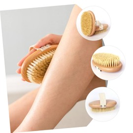 Baluue Massage Brush Glow Exfoliating Sponges for Body Tangle Air Bath Scrubber Cleaning Handle Balm Shower Brush for Brush Bath Brush Skincare Dryer Pads Wood