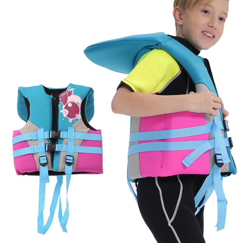 Children Swimming Life Jacket Buoyancy Adjustable Safety Vest Flotation Swimming
